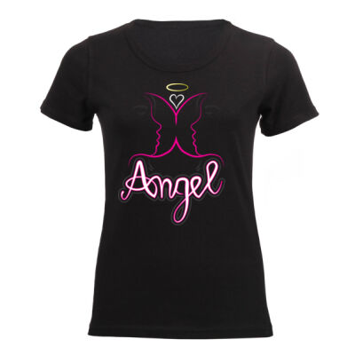Angel Design gift idea for her - Ladies Short-sleeve T-shirt  Thumbnail