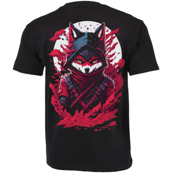 Mr Cool Fox Back print only DTF - Unisex Platinum Short-sleeve T-shirt Thumbnail