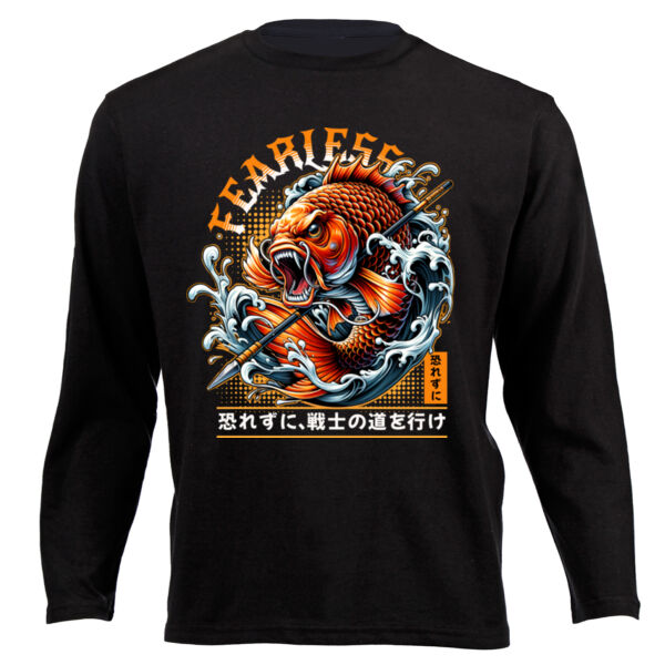 Fearless fishing T-shirt Design Gift idea for him - Unisex Long-sleeve T-shirt Thumbnail